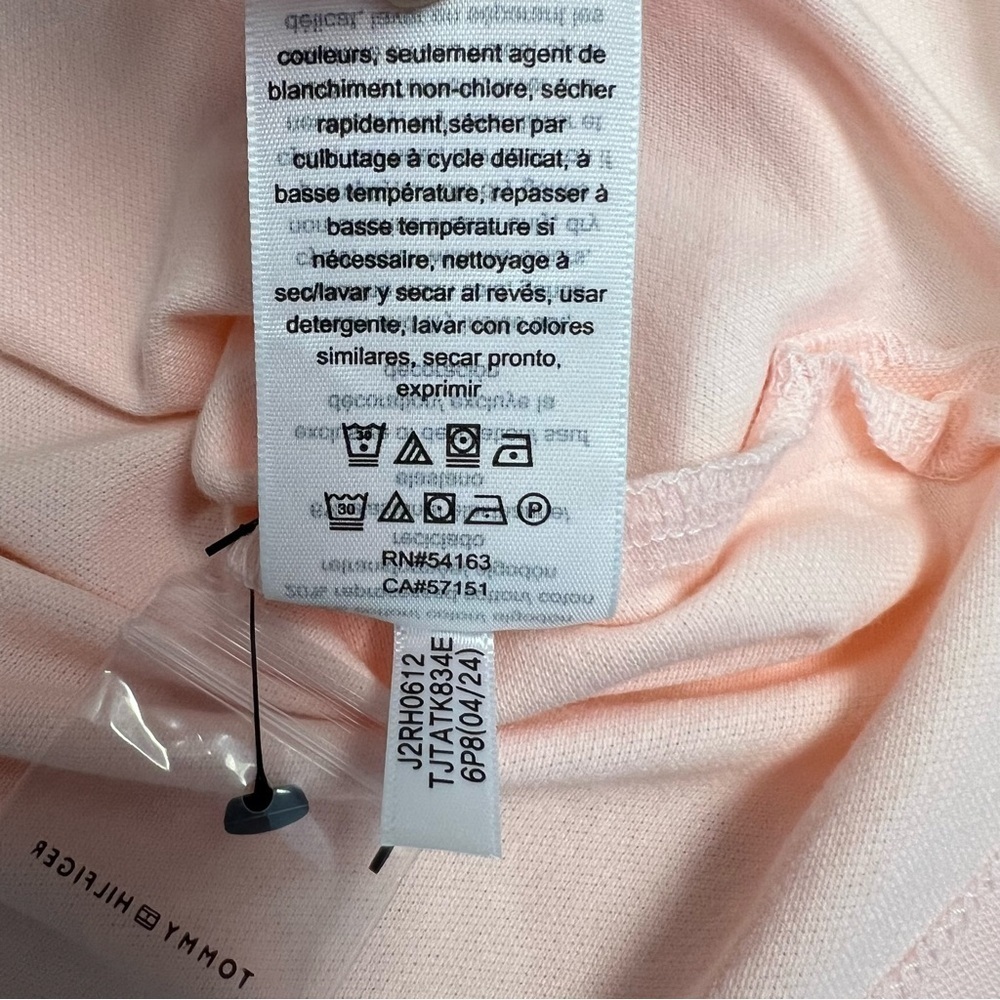 Tommy Hilfiger Women’s Pink Long Sleeve Polo Top Size XL - Picture 9 of 12